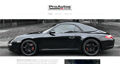 Desktop Screenshot of proautos.co.uk